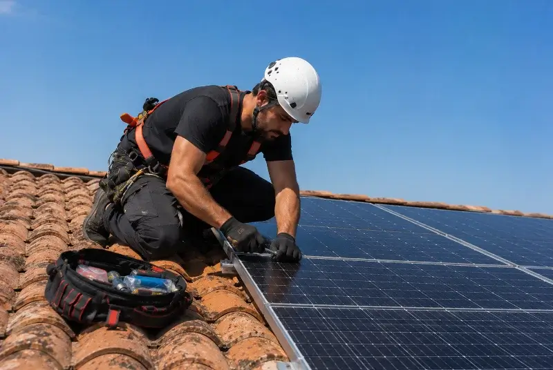 Maintenance et monitoring de panneaux solaires à Sallanches